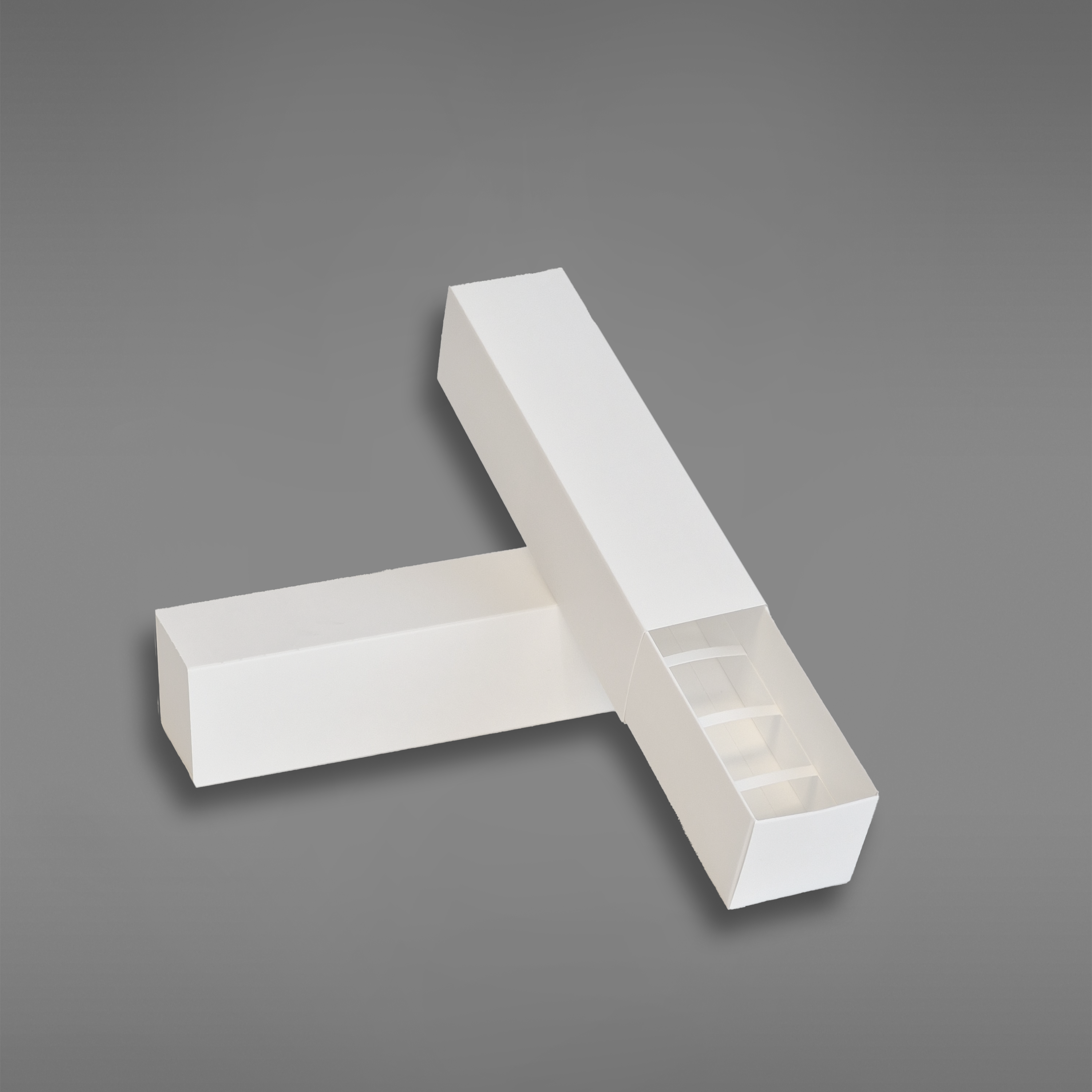 enkel makroneske uten vindu med romindeler hvit