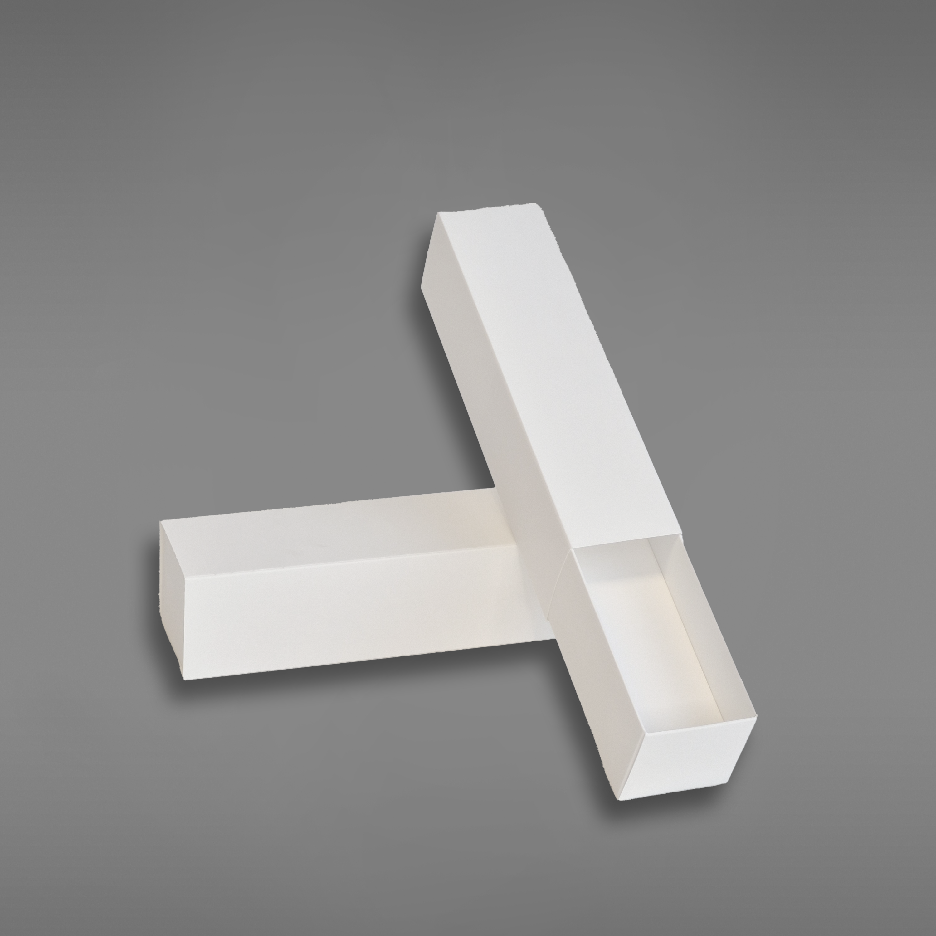 enkel makroneske uten vindu med skjult bunn hvit