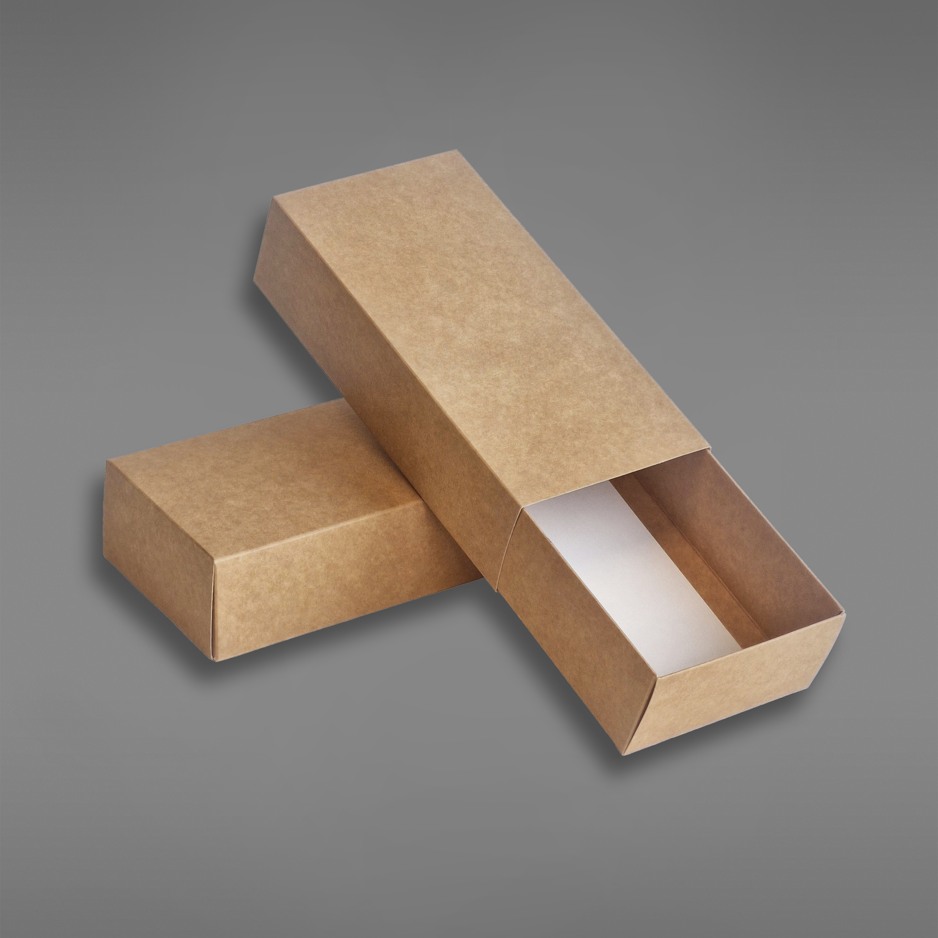 Dobbel makroneske uten vindu uten innlegg brun