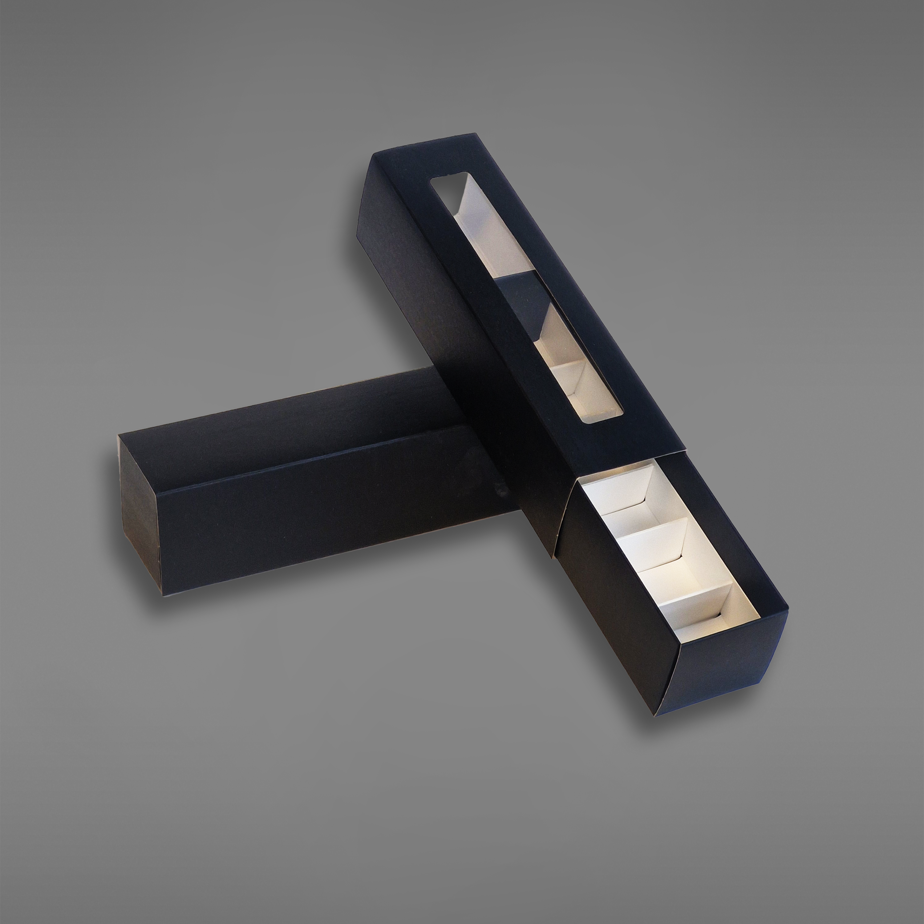 Enkel makroneske - svart