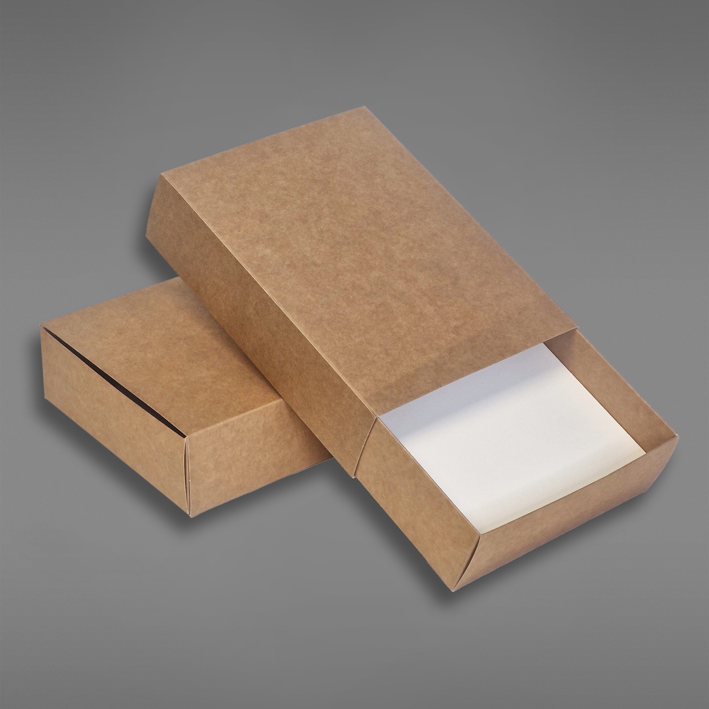 Trippel makroneske uten vindu med skjult bunn brun