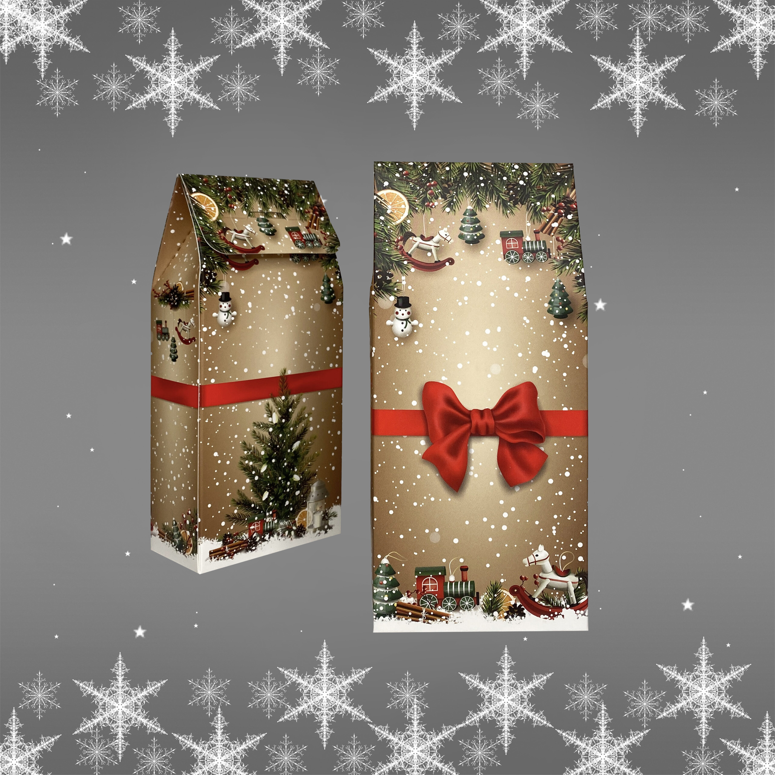 Snackseske-christmas delight- med julebakgrund